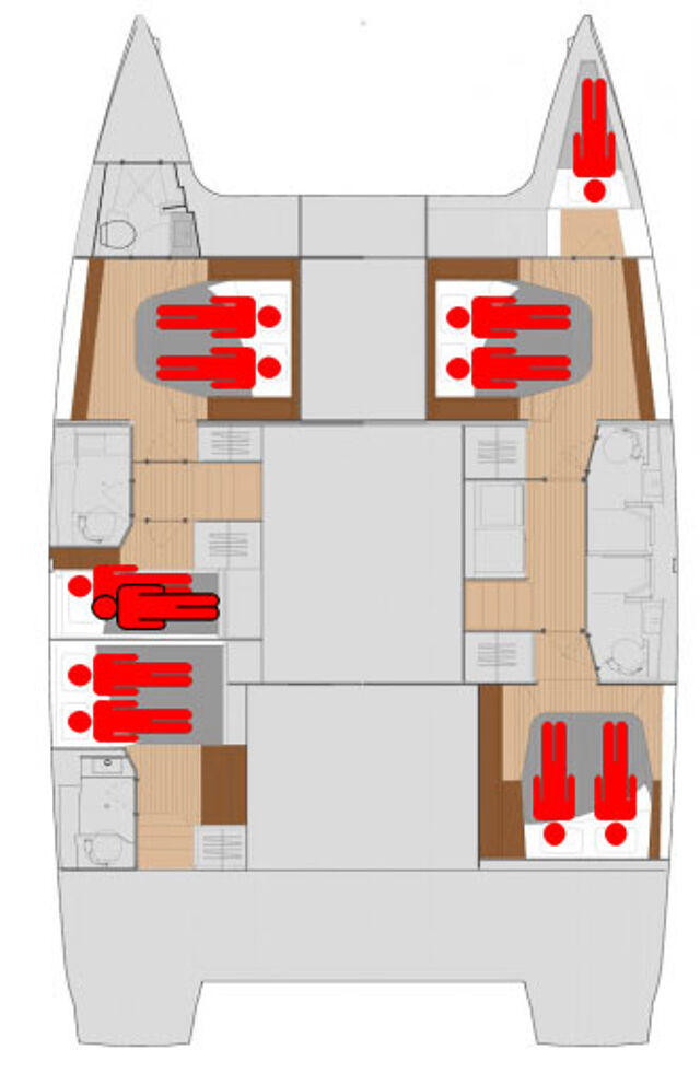 Fountaine Pajot Saona 47 Quintet - 5 + 1 cab. Aquarius