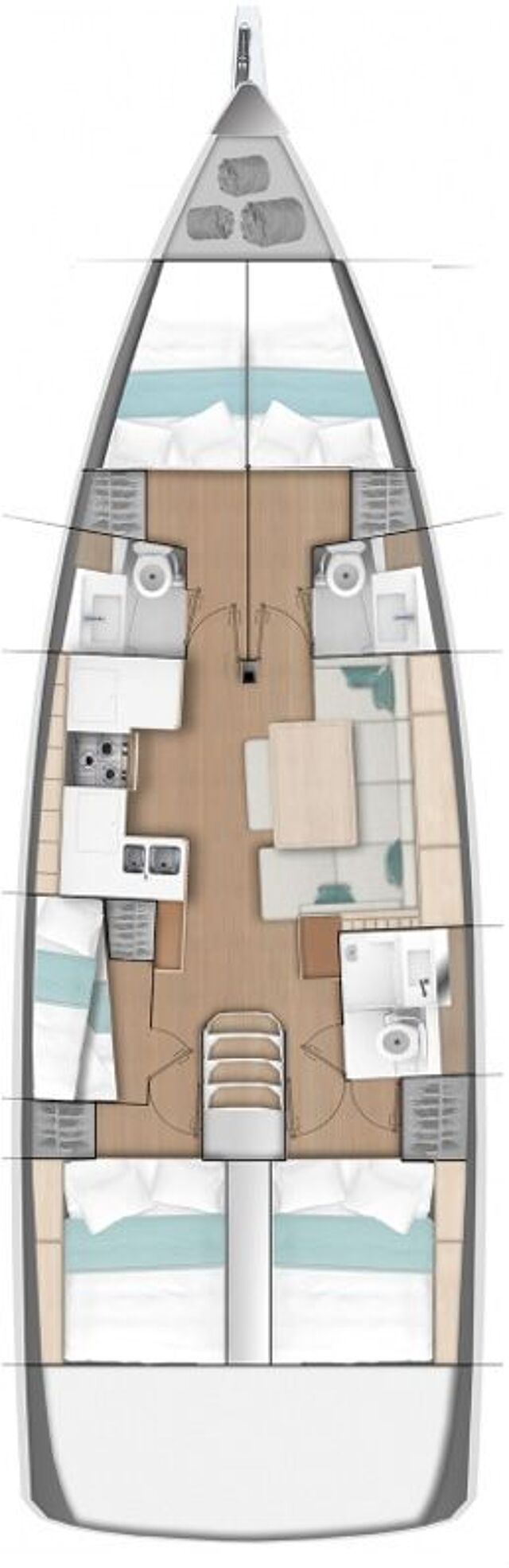 Sun Odyssey 490 - 5 cab. Avra