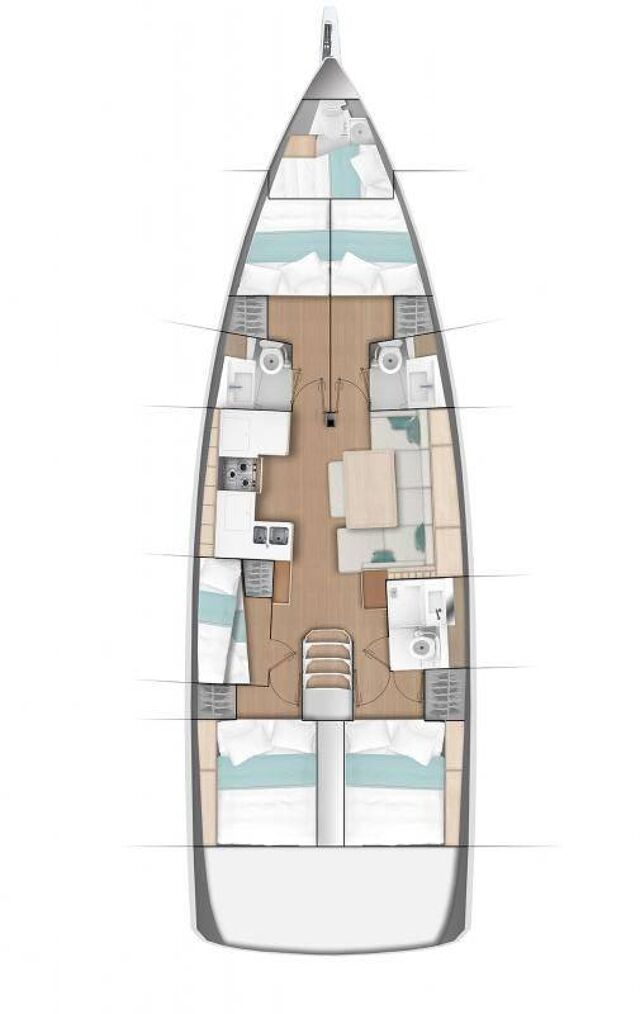 Sun Odyssey 490 - 5 + 1 cab. Swannabe