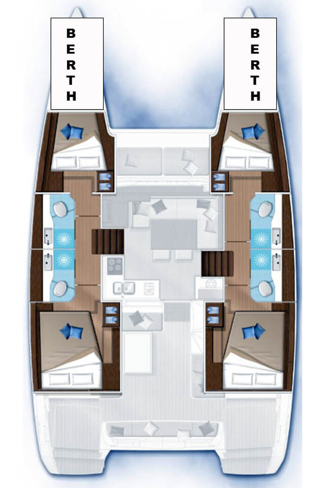 Lagoon 40 - 4 + 2 cab Santai