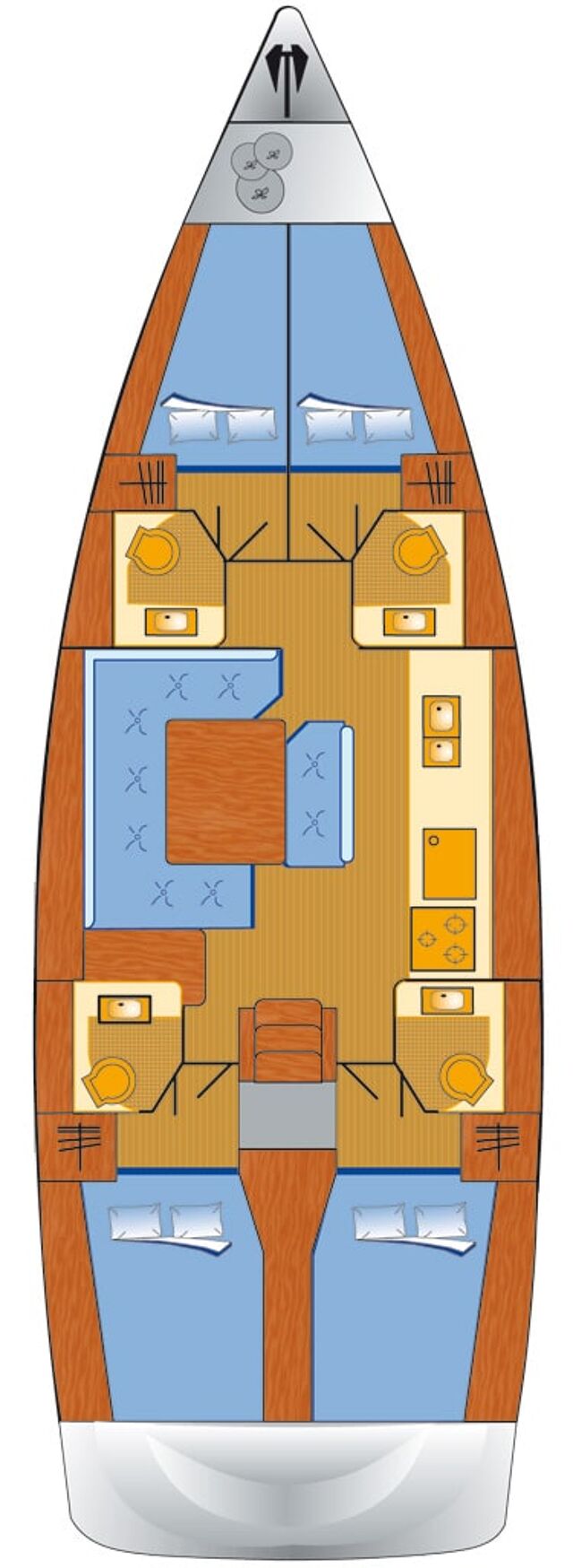 Sun Odyssey 479 - 4 cab. Perla