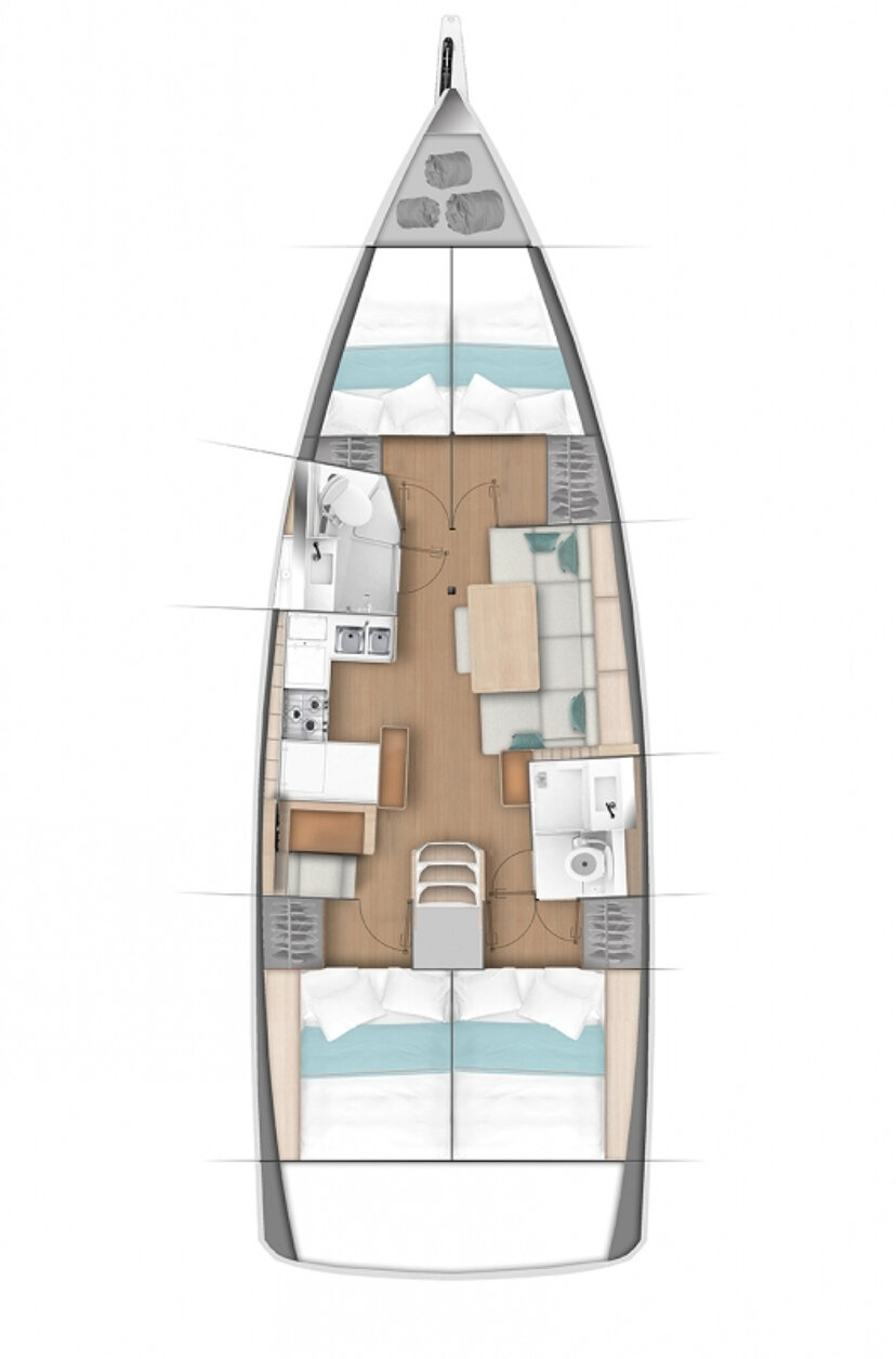 Sun Odyssey 440 - 4 cab. Tanpopo