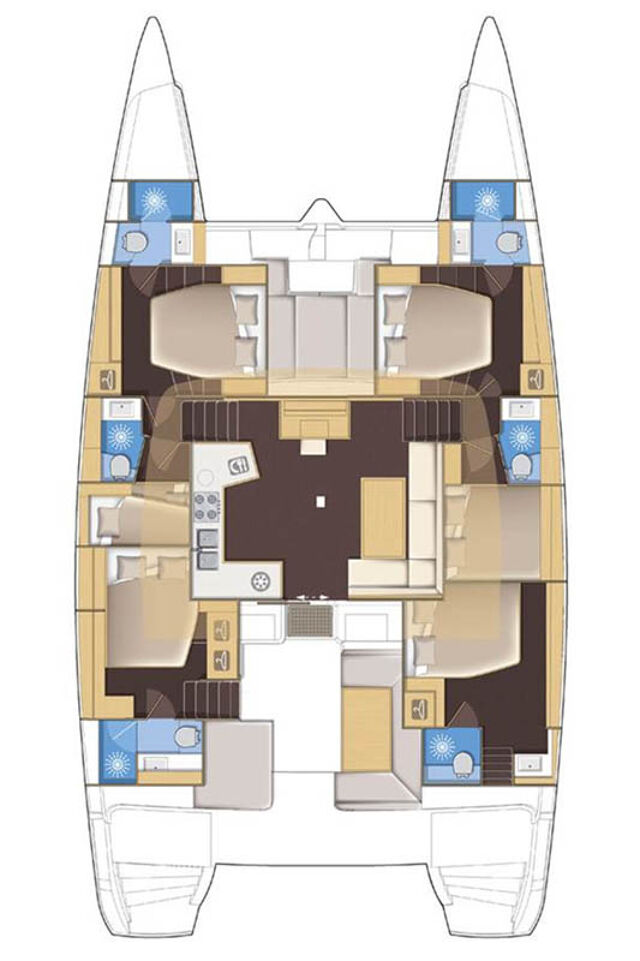 Lagoon 52 F - 6 + 2 cab. El Presidente 721/2025