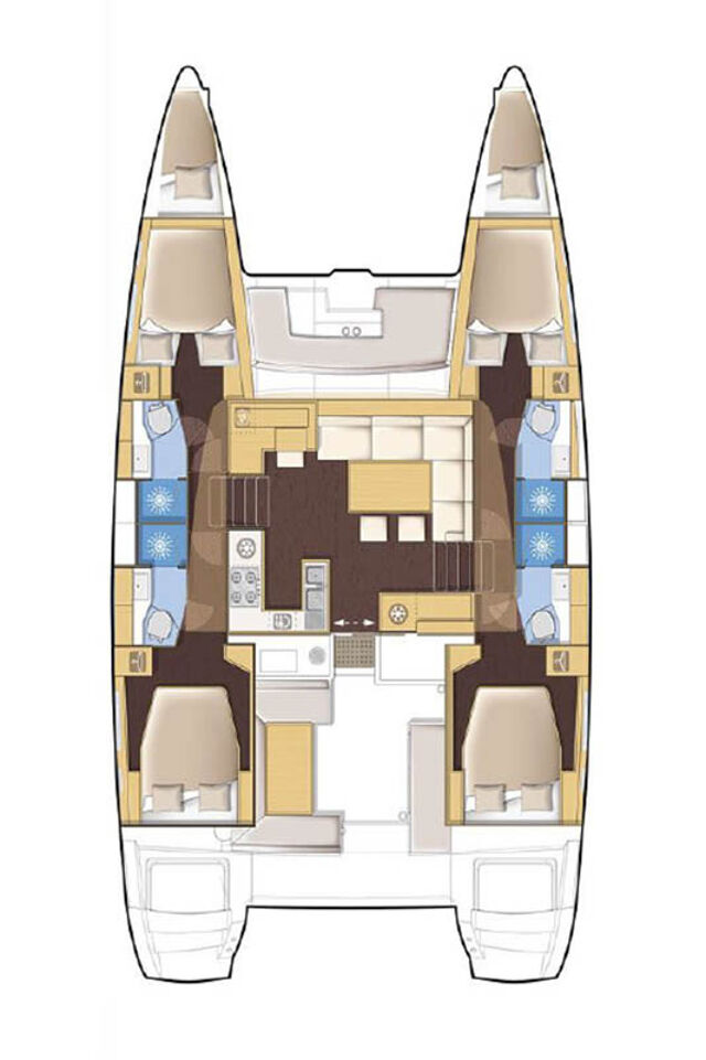 Lagoon 40 - 4 + 2 cab Nathalie 463/2025