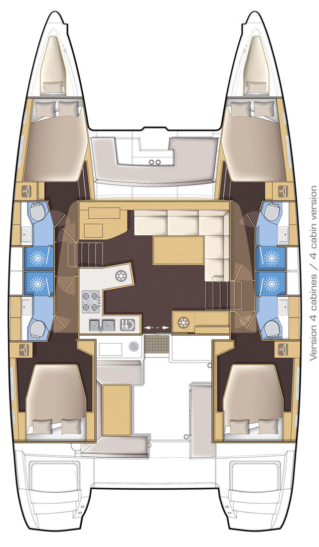 Lagoon 450 F - 4 + 2 cab. Anja