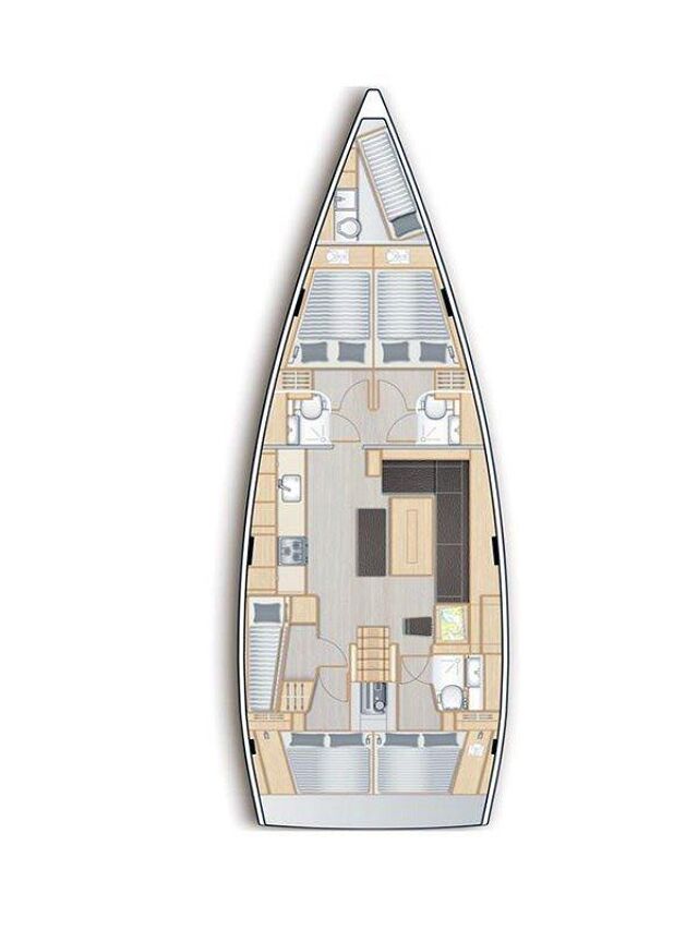 Hanse 508 - 5 + 1 cab. Alian