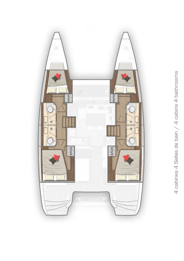 Lagoon 40 - 4 + 2 cab Marinero