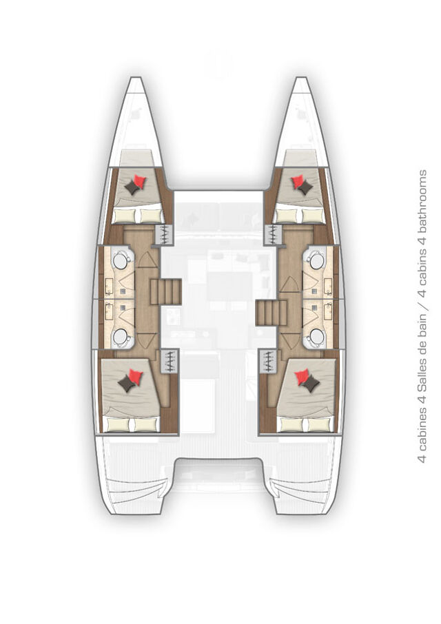 Lagoon 40 - 4 + 2 cab Marinero