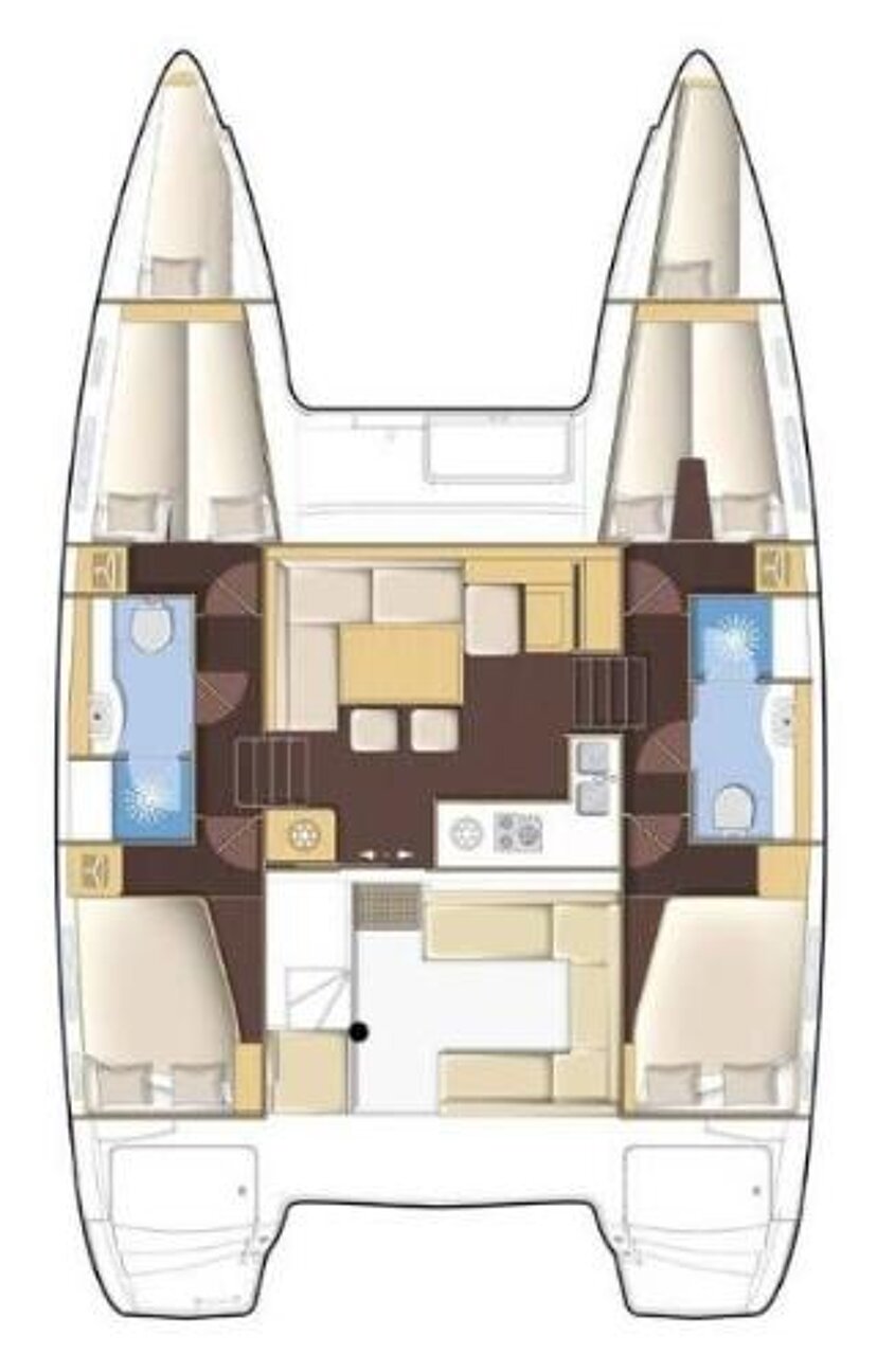 Lagoon 400 S2 - 4 + 2 cab. Elea