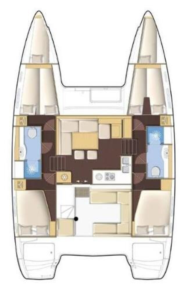 Lagoon 400 S2 - 4 + 2 cab. Elea