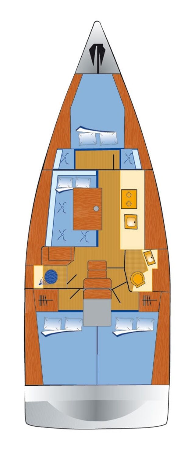 Oceanis 38 - 3 cab. Olli