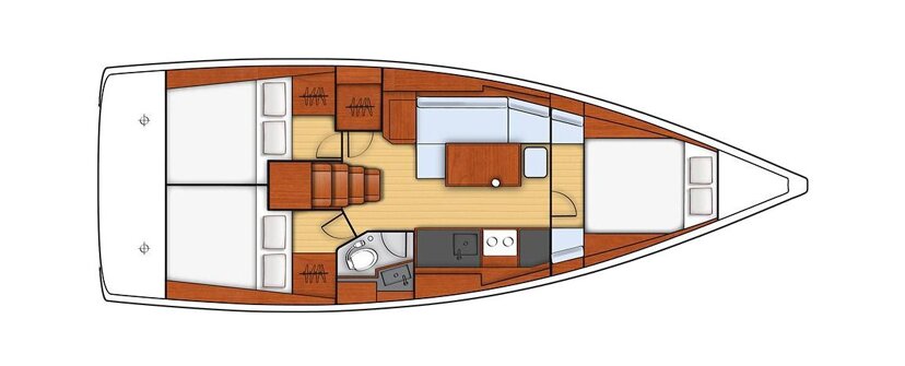Oceanis 38 - 3 cab. Zografia
