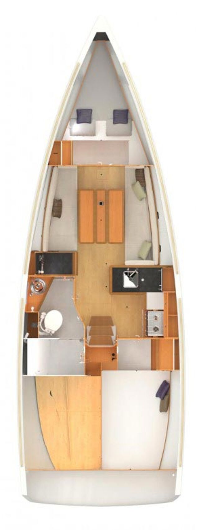 Sun Odyssey 349 - 2 cab. Glasswing