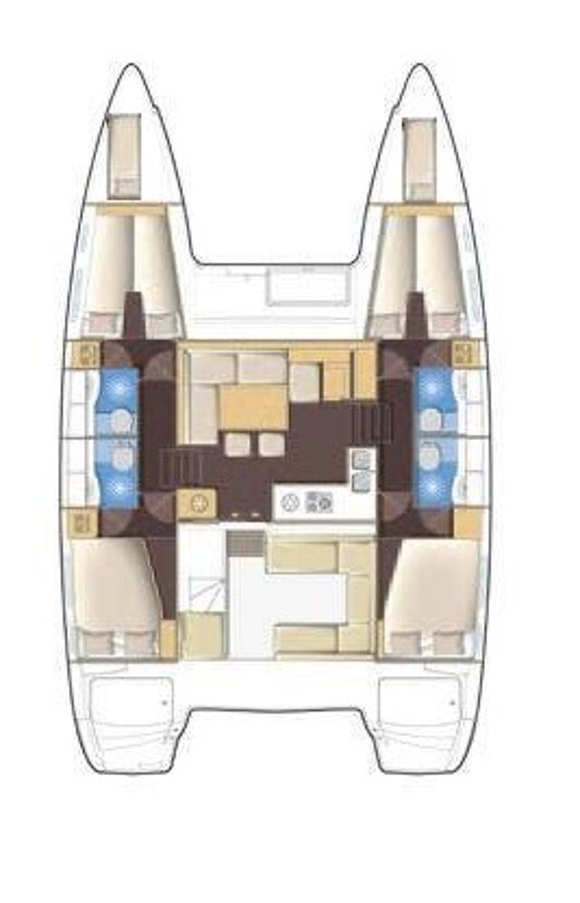Lagoon 400 S2 - 4 + 2 cab. Myrto