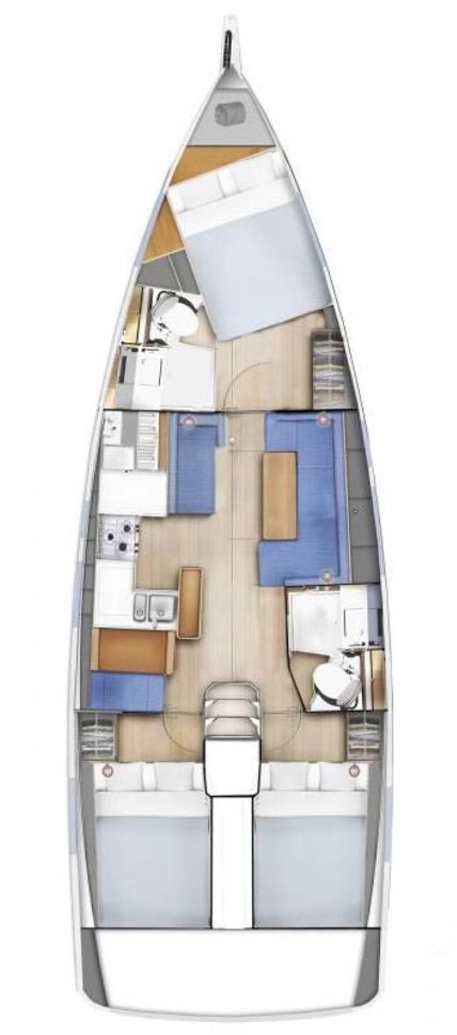 Sun Odyssey 410 - 3 cab. Beauty
