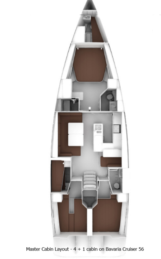 Bavaria Cruiser 56 - 5 + 1 cab. Baby Blue 2