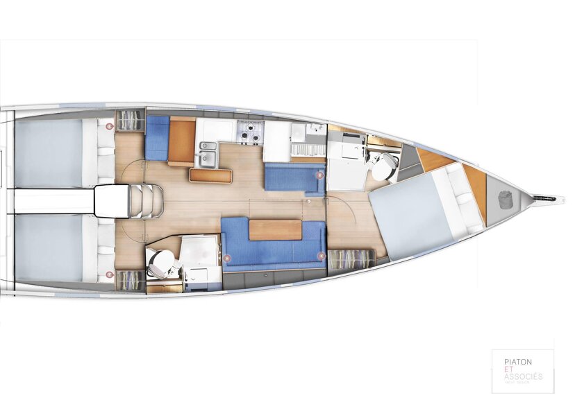 Sun Odyssey 410 - 3 cab. Aquaholic