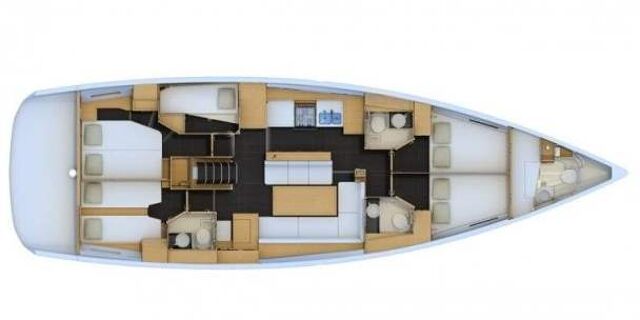 Jeanneau 54 - 5 + 1 cab.	 Sea Force