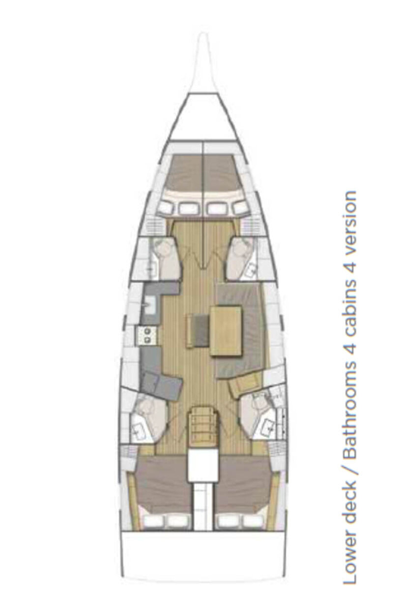 Oceanis 46.1 - 4 cab. Röde Orm