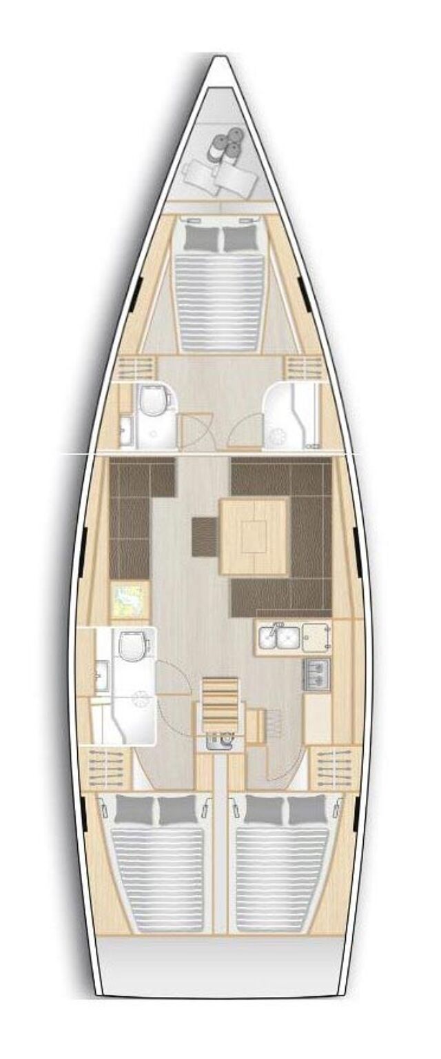 Hanse 458 - 3 cab. Pepe