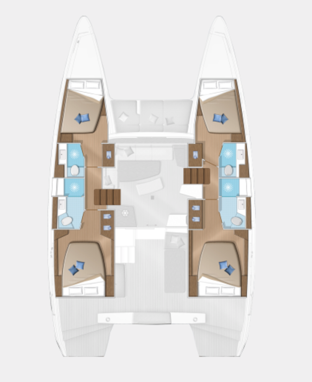 Lagoon 42 - 4 + 2 cab. Coral Seas