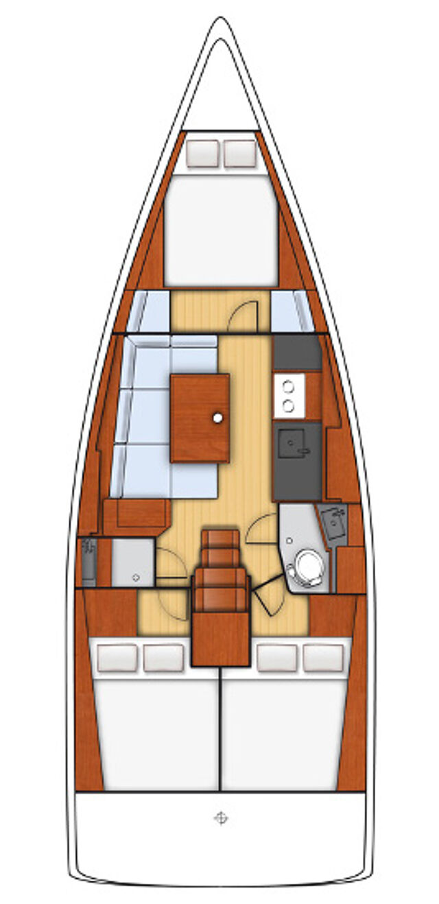 Oceanis 38 - 3 cab. Kos 38.1