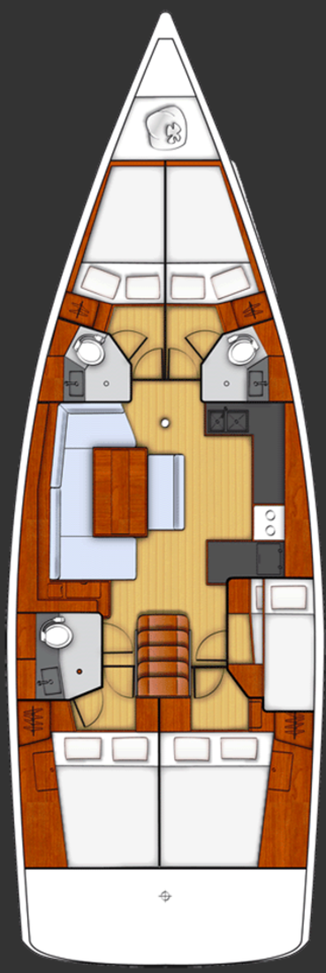 Oceanis 48 - 5 cab. Pherousa