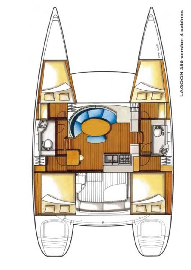 Lagoon 380 - 4 cab. ECONOMY