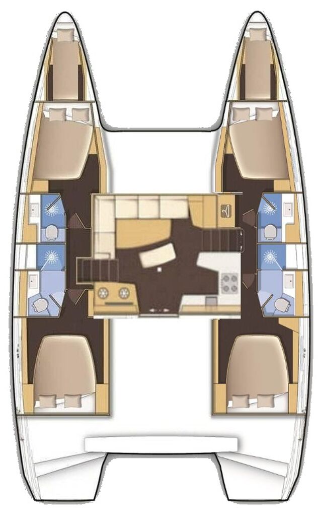 Lagoon 42 - 4 + 2 cab. Rosa Dei Venti