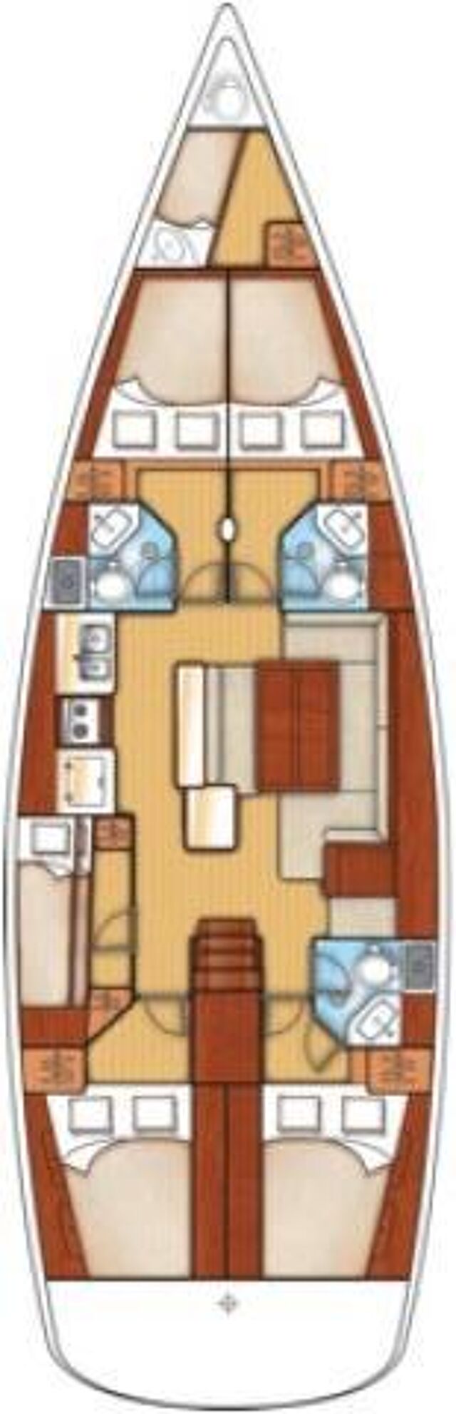Oceanis 50 Family - 5 + 1 cab. La Stella