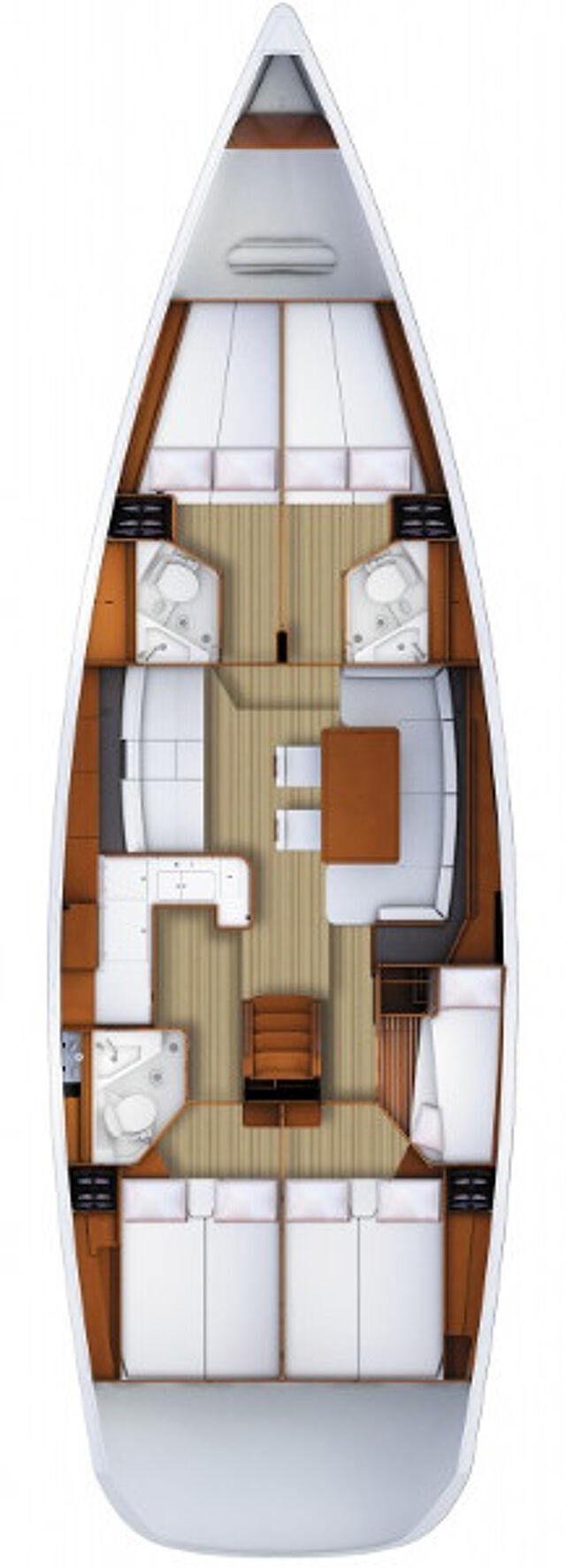 Jeanneau 53 - 5 cab. Madeleine