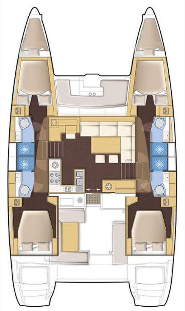 Lagoon 450 S - 4 + 2 cab. Adriatic Queen