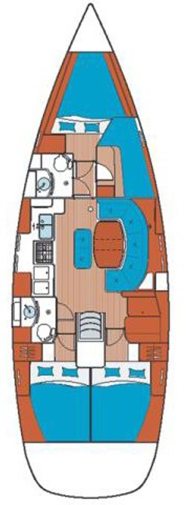 Oceanis Clipper 411 - 4 cab. Hypo