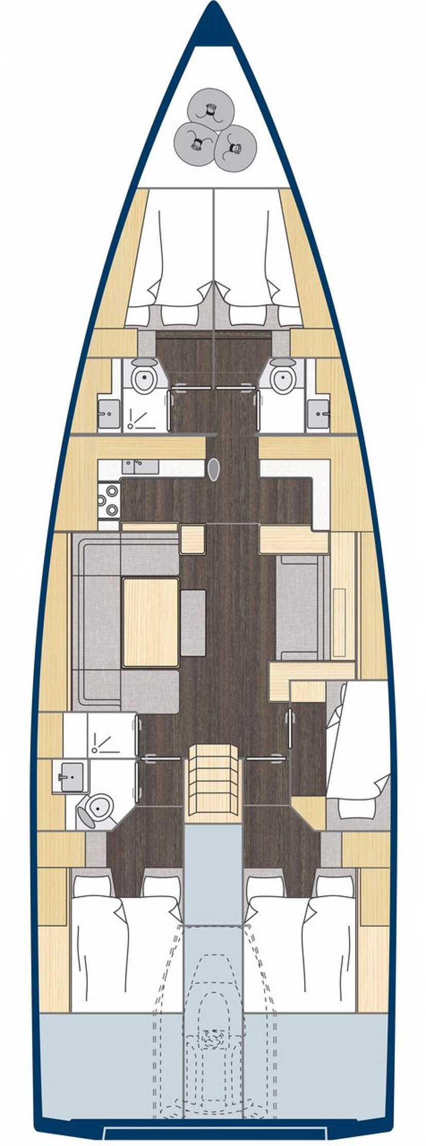Bavaria C57 Holiday Blue Beyond
