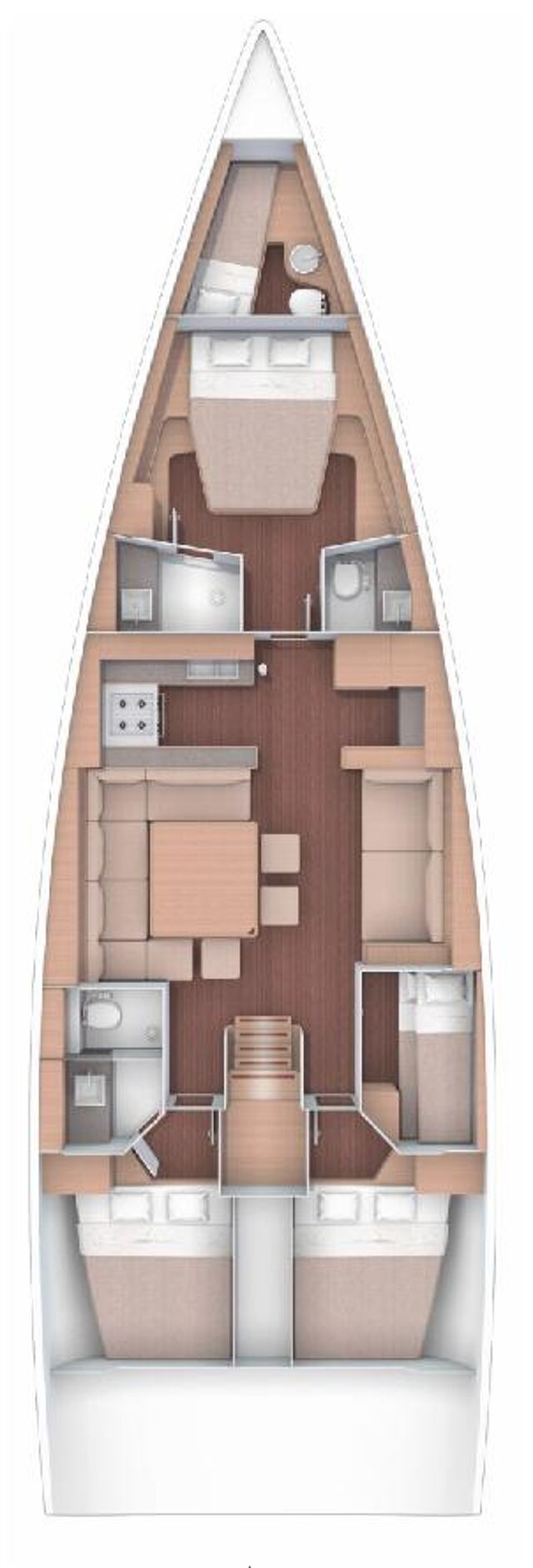 Dufour 56 Exclusive - 4 + 1 cab. POSEIDON