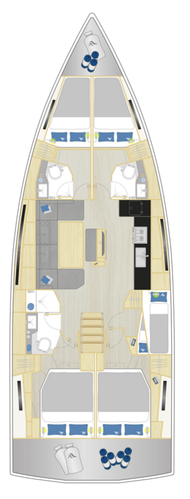 Hanse 460 White Pearl