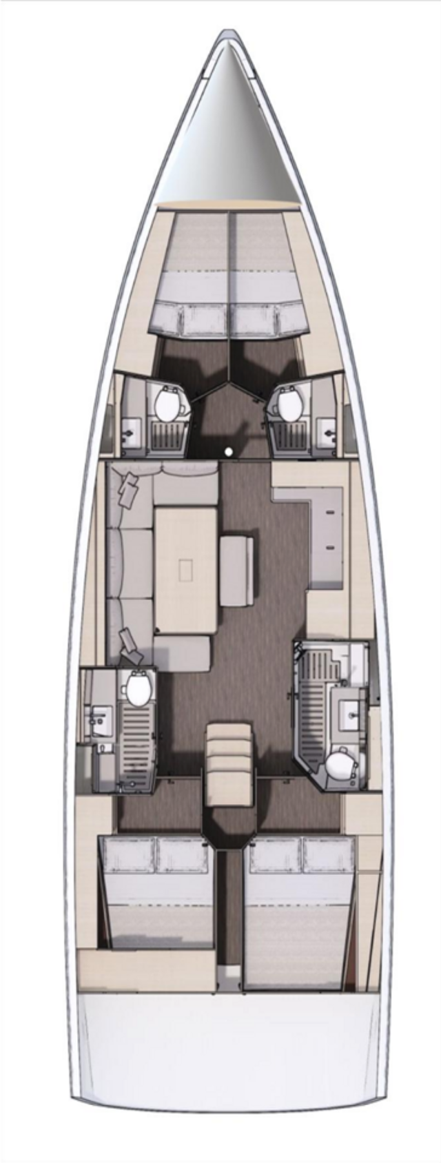 Dufour 470 - 4 cab. Constantina