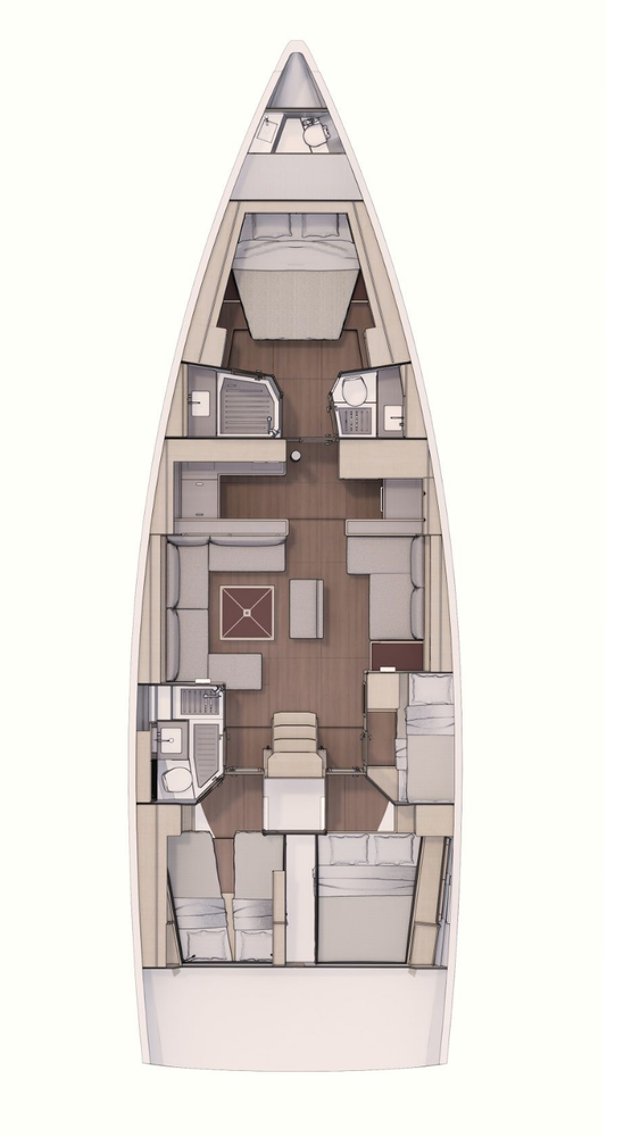 Dufour 530 - 4 cab. La Barca
