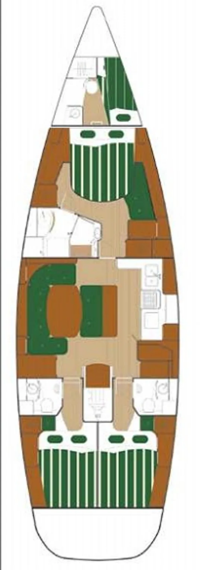 Beneteau 50 - 3 + 1 cab. Tetina