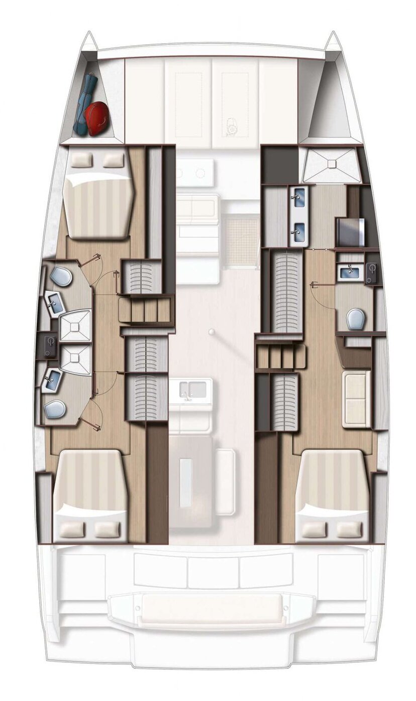 Bali 4.6 - 3 cab. OW DartAbout