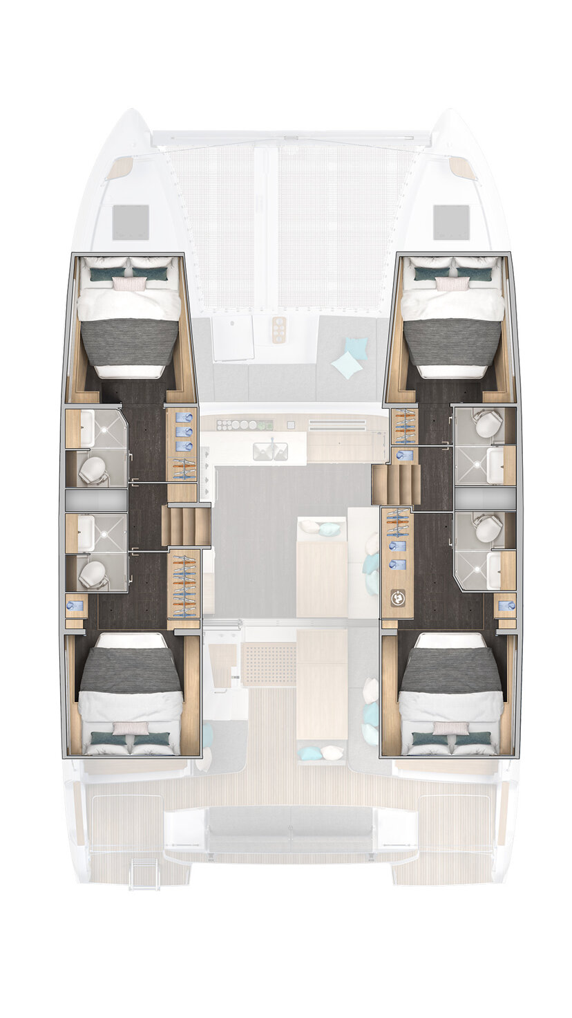 Lagoon 43 - 4 + 2 cab. Aria
