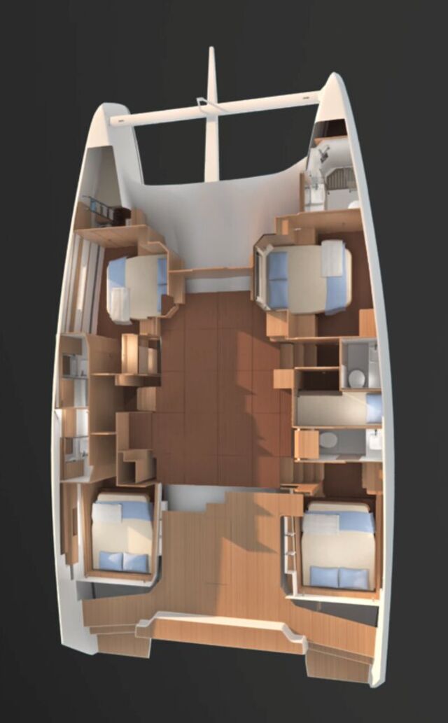 Dufour 48 Catamaran - 5 + 1 cab. Olga