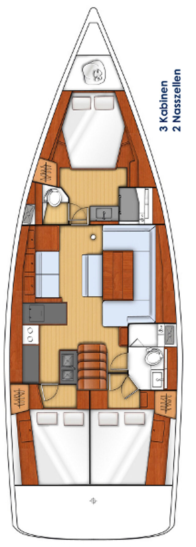 Oceanis 48 - 3 cab. Tundra
