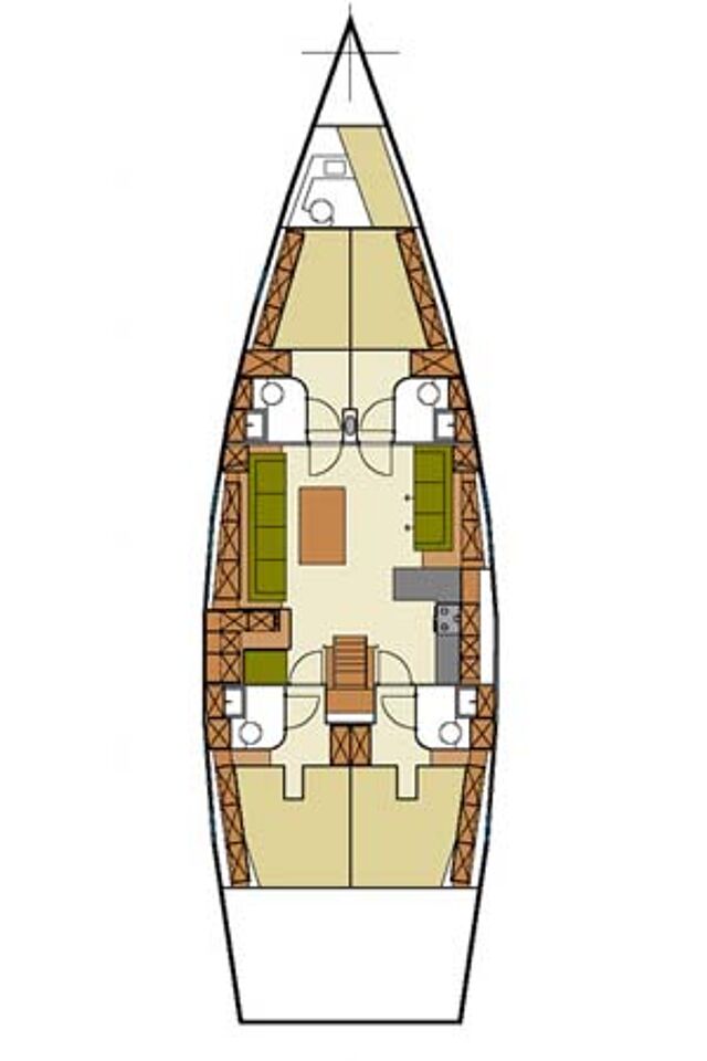 Hanse 540 - 4 + 1 cab. Yannis 65S