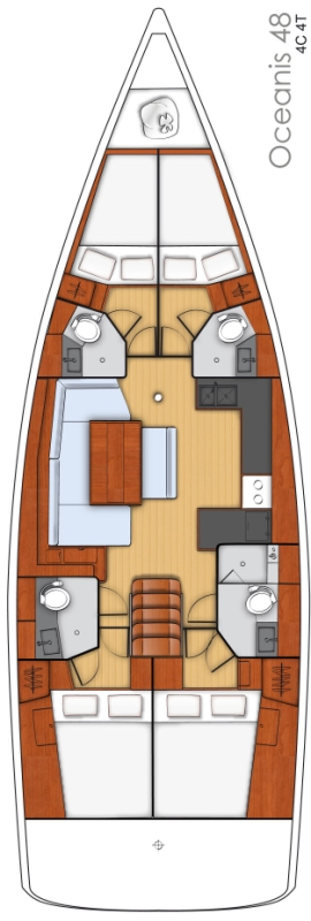 Oceanis 48 - 4 cab. Jazz