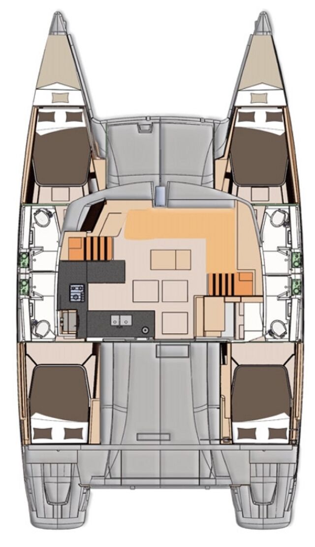Helia 44 - 4 + 2 cab. Knyps