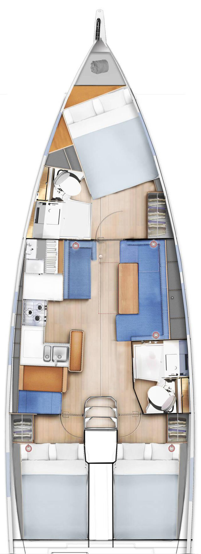 Sun Odyssey 410 - 3 cab. Lumina