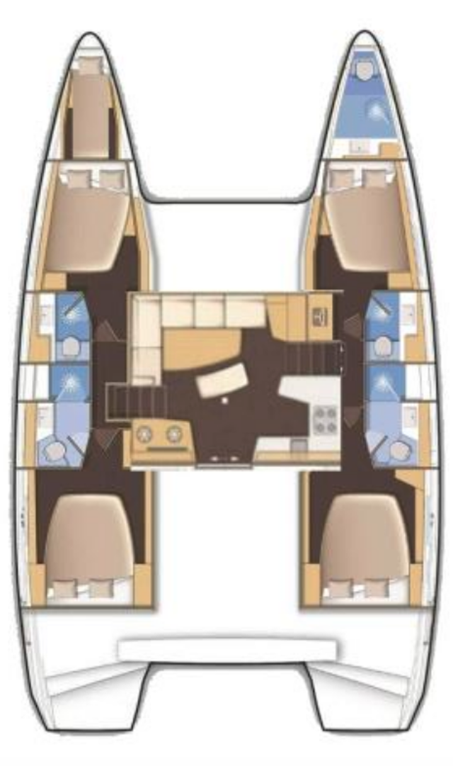 Lagoon 40 - 4 + 1 cab. Elia