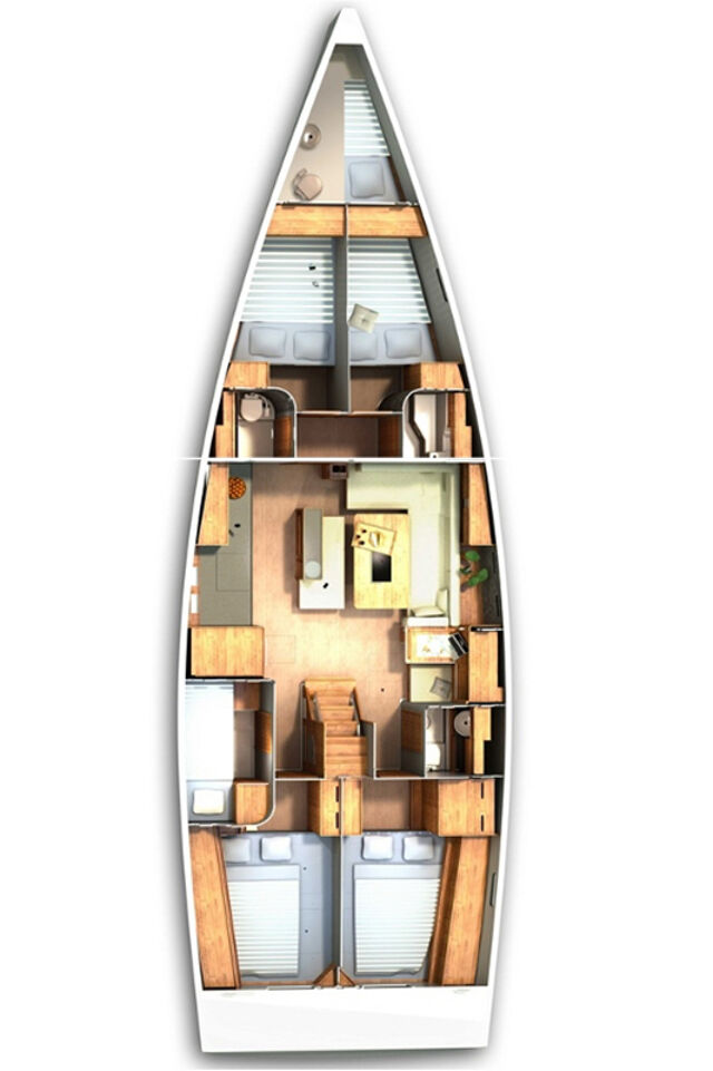 Hanse 505 - 5 + 1 cab. Kimi