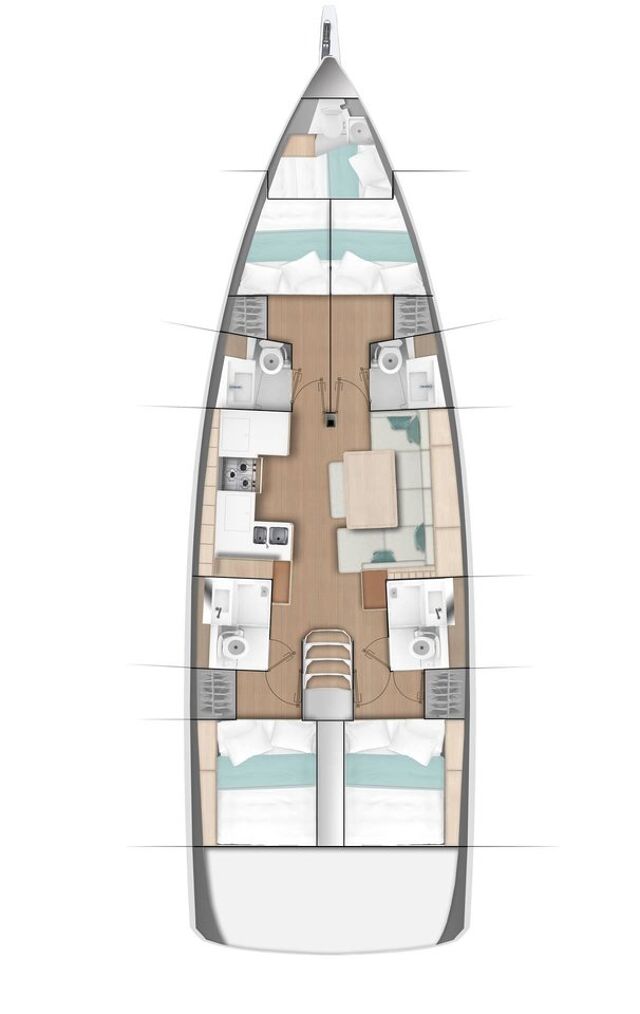 Sun Odyssey 490 - 4 cab. Knot
